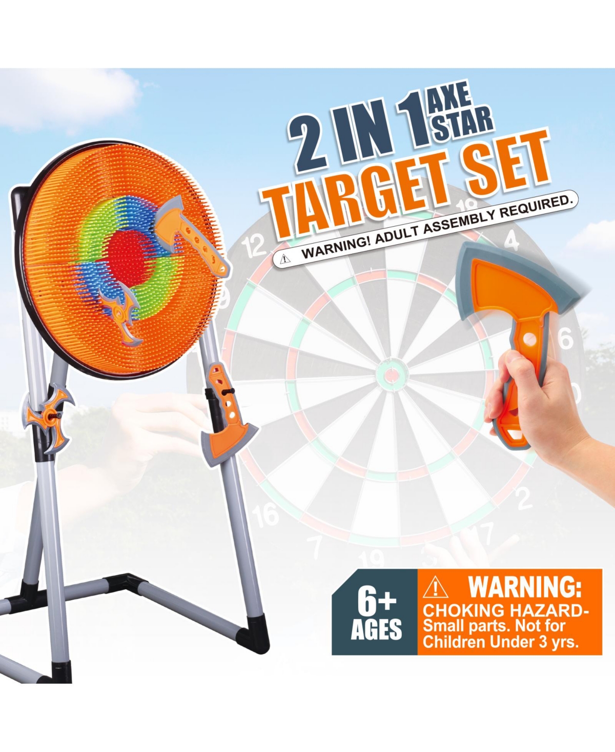 Contixo TS1 Target Axe Throwing Set