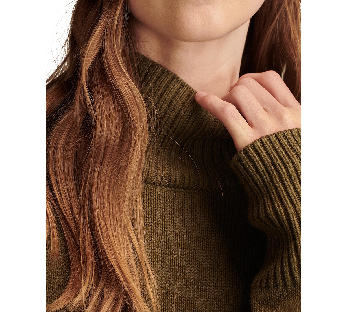 Lucky Brand Women's Mock Neck Long-Sleeve Tunic Sweater