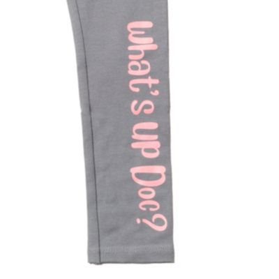 Girls Buggs Bunny Cosplay T-Shirt Dress and Leggings Outfit Set