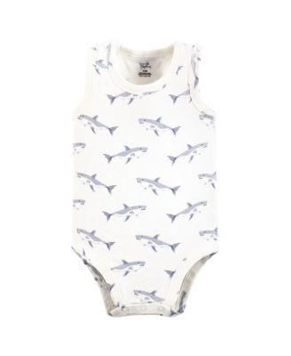 Natural Cotton Sleeveless Bodysuits