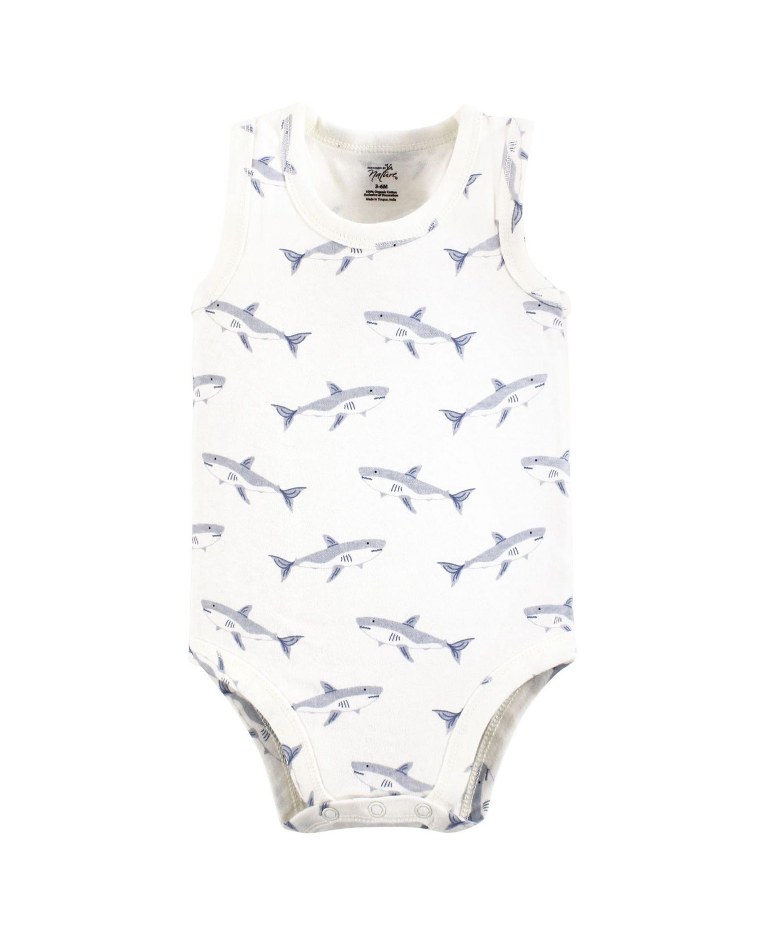 Natural Cotton Sleeveless Bodysuits