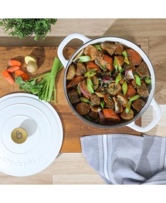 Crock Pot Artisan 7-Quart Round Dutch Oven - Matte Dusty Pink