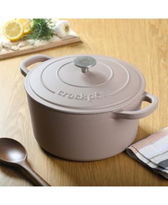 Crock-Pot Artisan 5-Quart Round Dutch Oven - Matte Dusty Pink