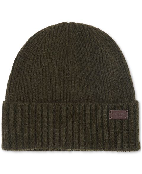 Мужская шапка Barbour Carlton Beanie, цвет: Тёмный зелёный
