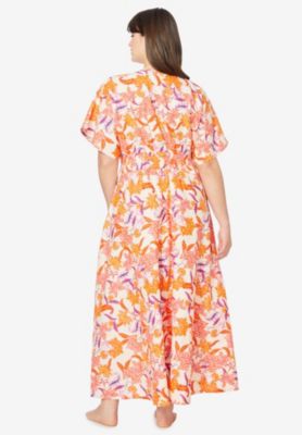 Women's Plus Size Kimono Lounger