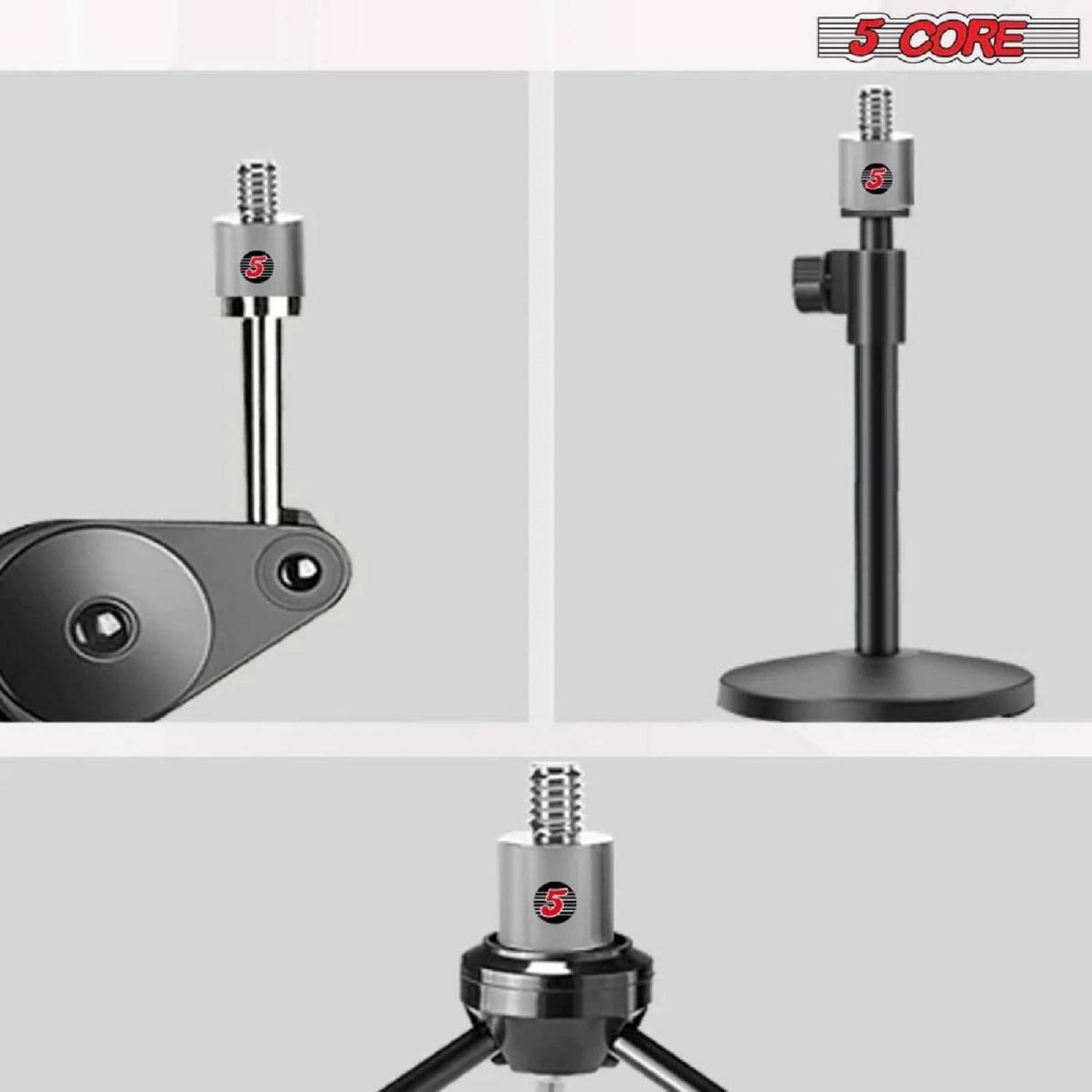 5 Core Mic Stand Adapter 12 Pieces 5/8 Female to 1/4 Male Screw Thread Conversion Connector