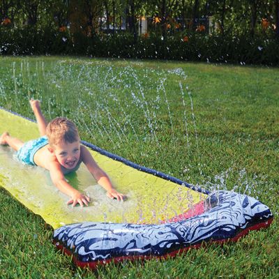 Wham-O Slip N Slide 16ft Water Slide with Slide Boogie, Outdoor Backyard Slip and Slide Super Slip Waterslide for Kids Ages 5-12