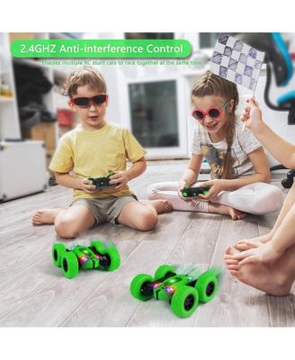 Remote Control Car Race Stunt Toy Double Sided 360° Rotating Rechargeable
