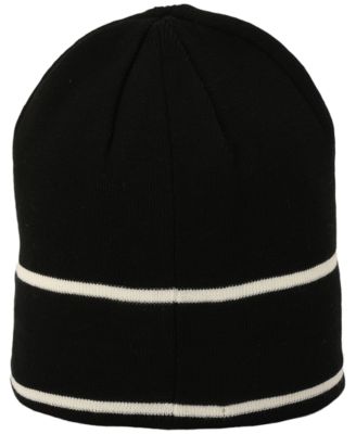 Men's Jacquard Stripe Logo Beanie