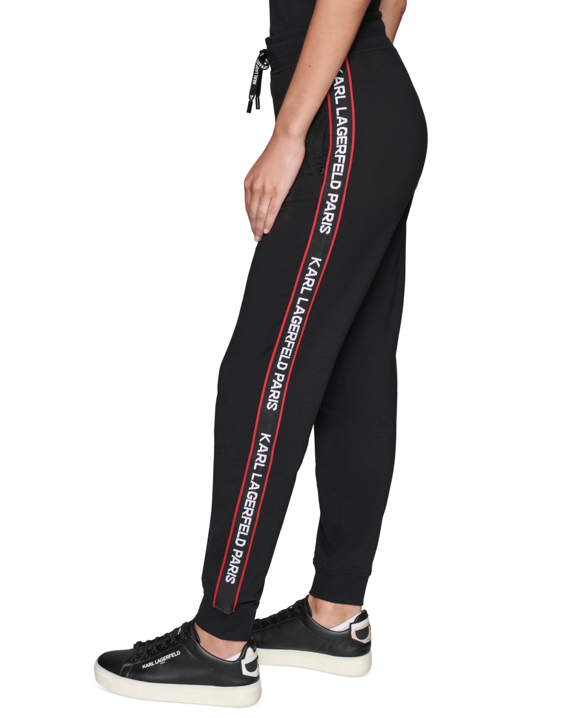 Karl Lagerfeld Paris Women's Logo-Tape Joggers