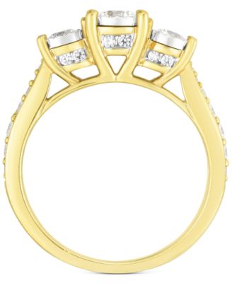 Diamond Three Stone Engagement Ring (1 ct. t.w.) in 14k White Gold