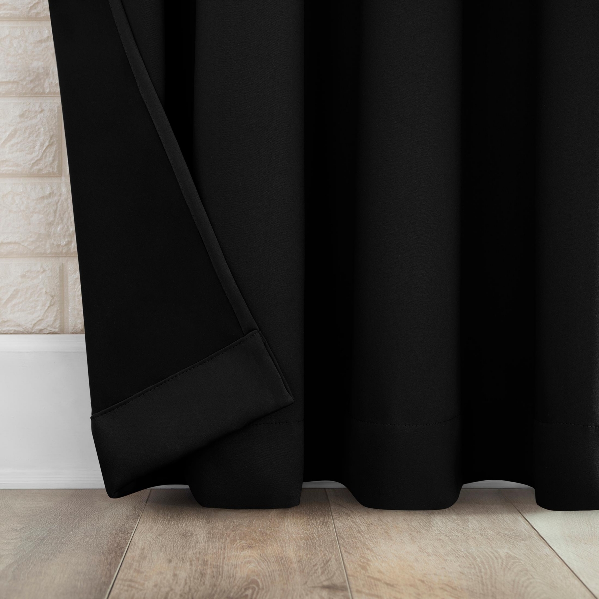 Bergen Theater Grade Extreme 100% Blackout Rod Pocket Curtain Panel