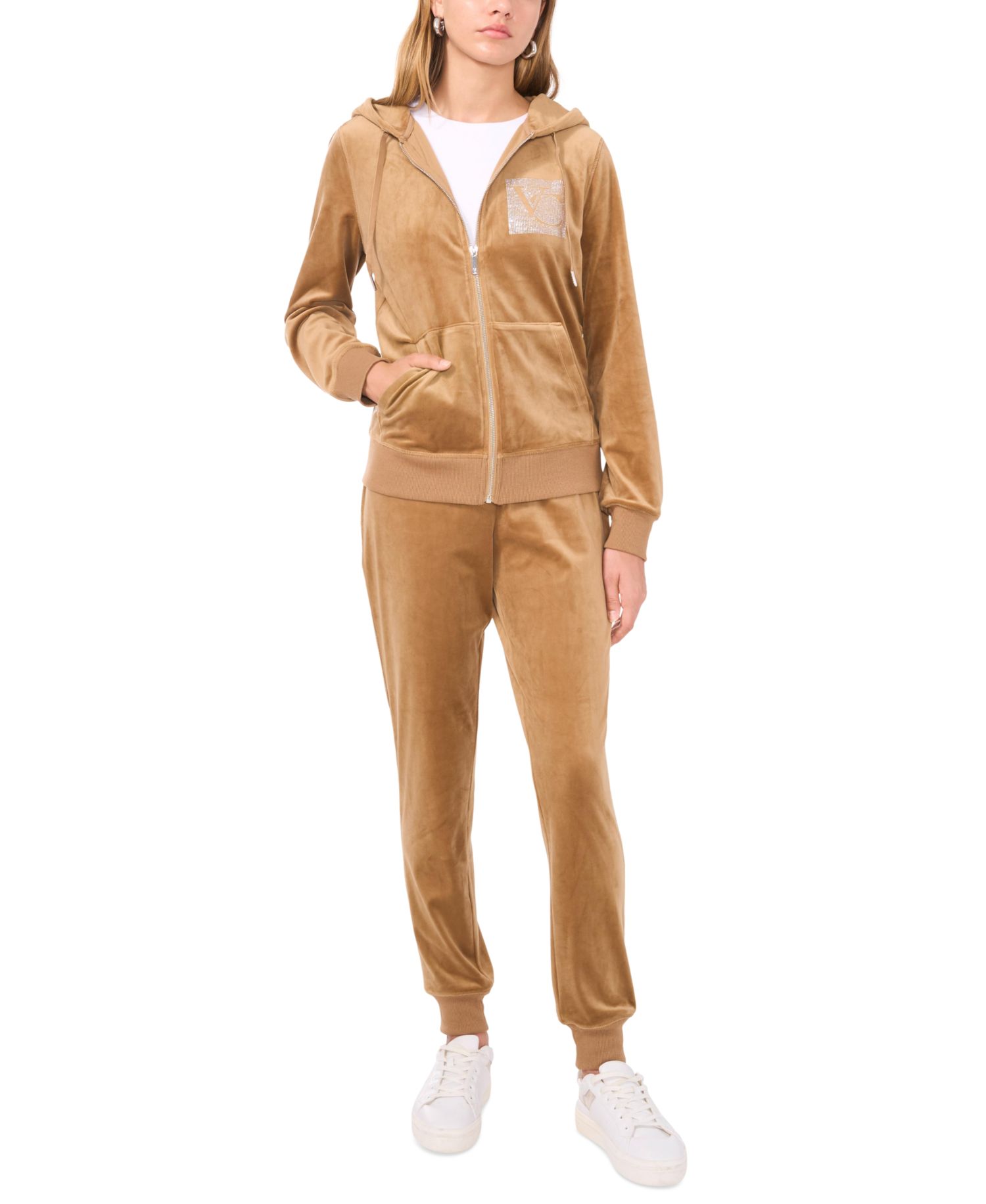 Women's Velour Drawstring-Waist Joggers