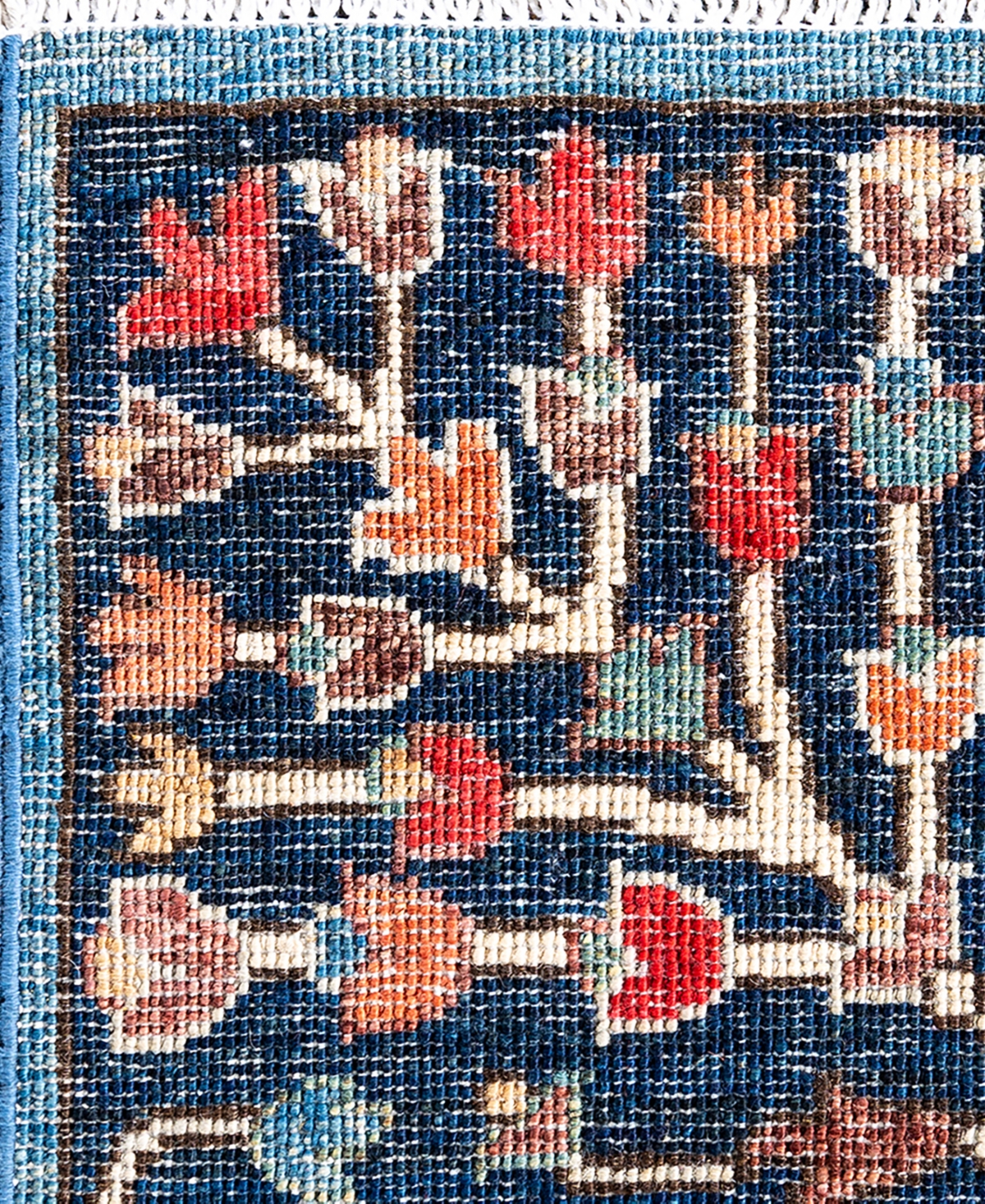 Adorn Hand Woven Rugs Serapi M1993 8'x9'8" Area Rug In Light Blue