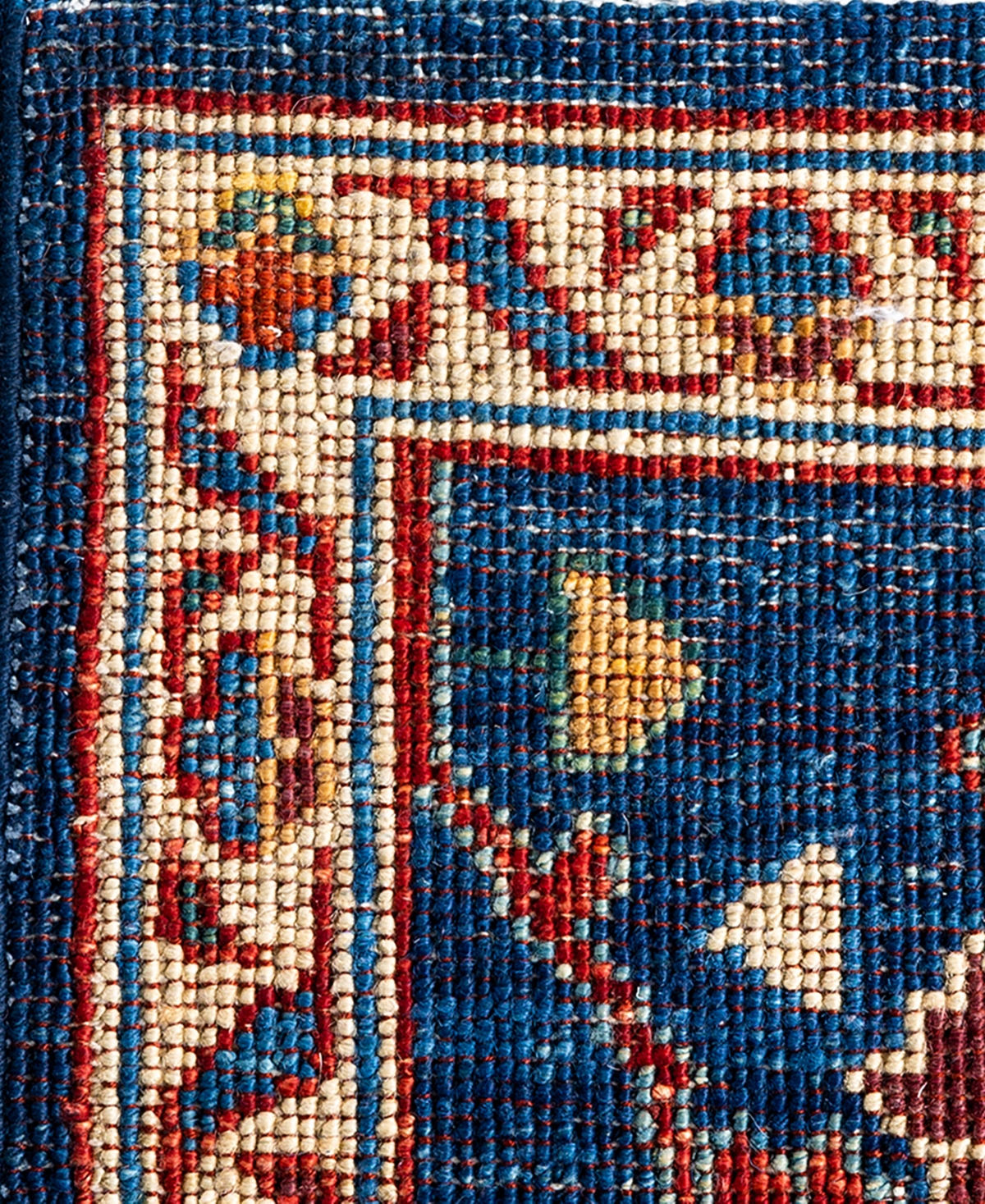 Adorn Hand Woven Rugs Serapi M1993 2'8"x9'9" Runner Area Rug In Navy