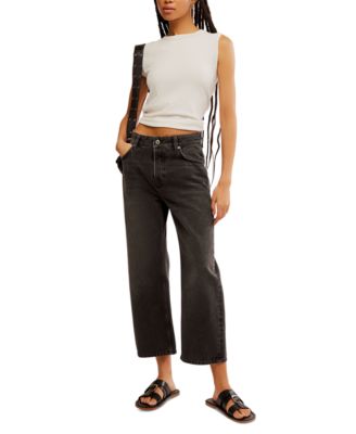 Free People - Women's Deep Trance Dropped Barrel Jeans