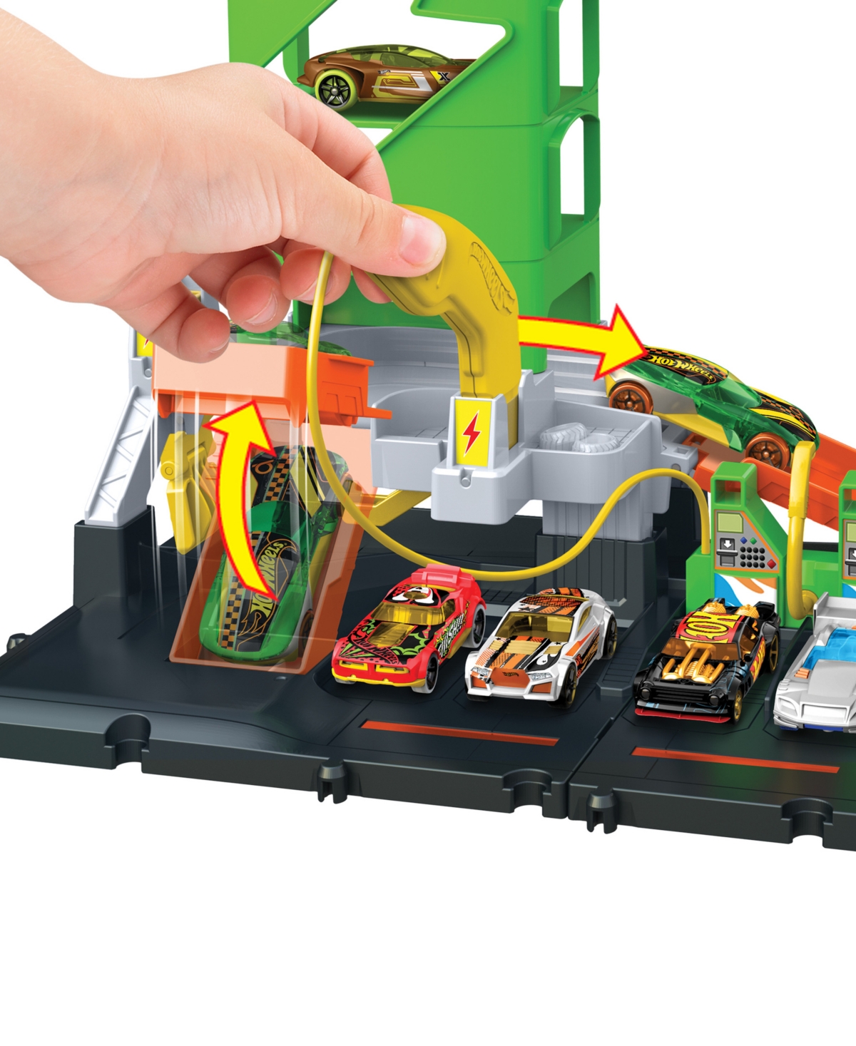 Hot Wheels City Super Recharge Fuel Station Toy Car - Multi-color