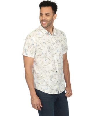 Мужская рубашка с коротким рукавом и принтом Цветы от Vustra Vustra 18090₽