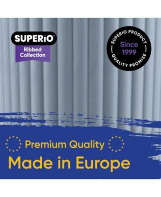 Ribbed Design Laundry Basket, 35 L White Laundry Basket 20.5 x 17 x 10.5 inches