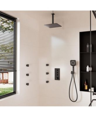 3 Functions 12 Inch Ceiling Mounted Thermostatic Shower System