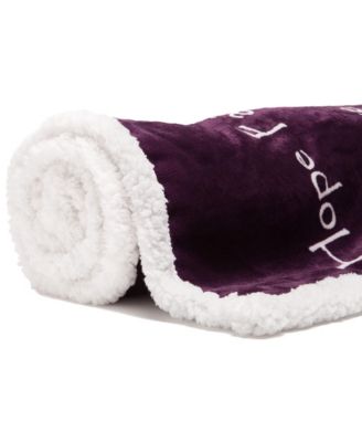 Premium Sherpa Faux Fur Cozy Warm Fluffy Throw Blanket, 65x50 Inches