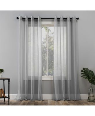Sheer Voile Grommet Curtain Panel