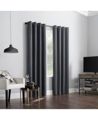 Noir Dimensional Thermal Extreme 100% Blackout Grommet Curtain Panel