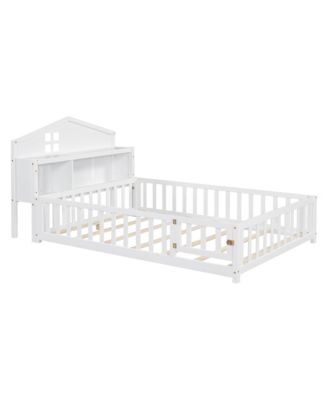 Versatile Floor Beds for Kids Bookcases, Blackboards, & Storage