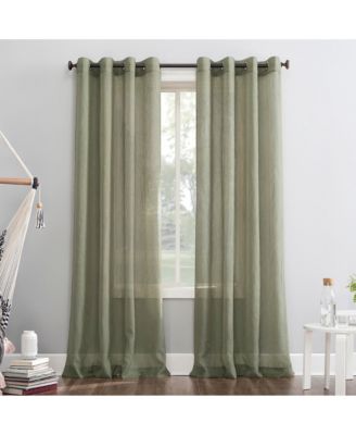 Crushed Sheer Voile Grommet Curtain Panel