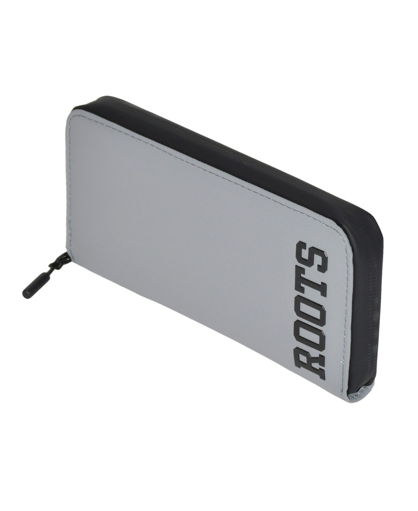 Мужской кошелёк Roots Slim Zipper Round Wallet, цвет: Чёрный комбинированный — фото 9