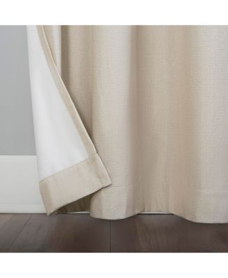 Lindstrom Textured Draft Shield Fleece Insulated Room Darkening Grommet Curtain Panel