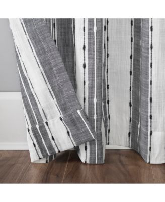 Slub Texture Stripe Cotton Curtain