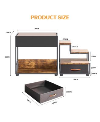 Multi-Level Pet Window Perch with Storage