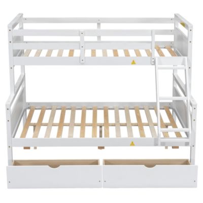 Streamdale Twin over Full Bunk Bed with Storage and Safety Features
