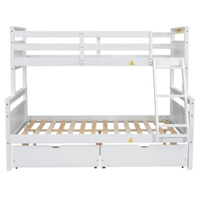 Streamdale Twin over Full Bunk Bed with Storage and Safety Features