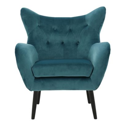 Button-Tufted Armchair With Ottoman Comfort And Style For Your Home