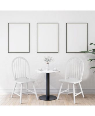 Set of 2 Vintage Wood Chair with Spindle Back for Dining Room