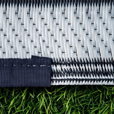 Portable Outdoor Rug: Waterproof Straw, 9'x 18' with Carry Bag