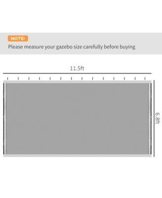 10' x 13' Sidewall Netting for Gazebos & Tents (White)