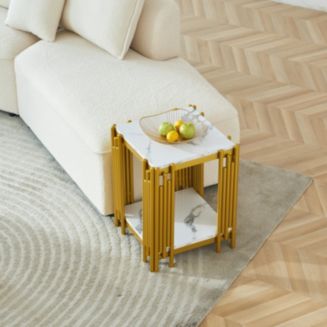 2-Tier Side Table, Modern Design with Storage - Macy's