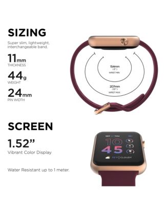 Air 4 Unisex Silicone Strap Smartwatch 41mm