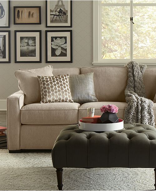 Furniture Radley Fabric Armless Apartment Sofa Custom Colors & Reviews Furniture Macy's