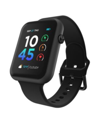 Air 4 Unisex Black Silicone Strap Smartwatch 46mm