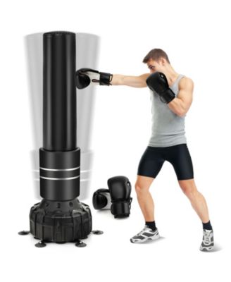 Freestanding Punching Bag 71 Inch Boxing Bag with 25 Suction Cups Gloves and Filling Base