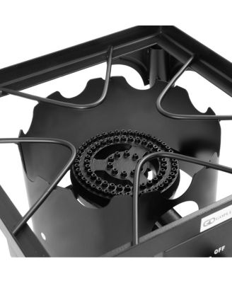 100 000-BTU Portable Propane Outdoor Camp Stove with Adjustable Legs