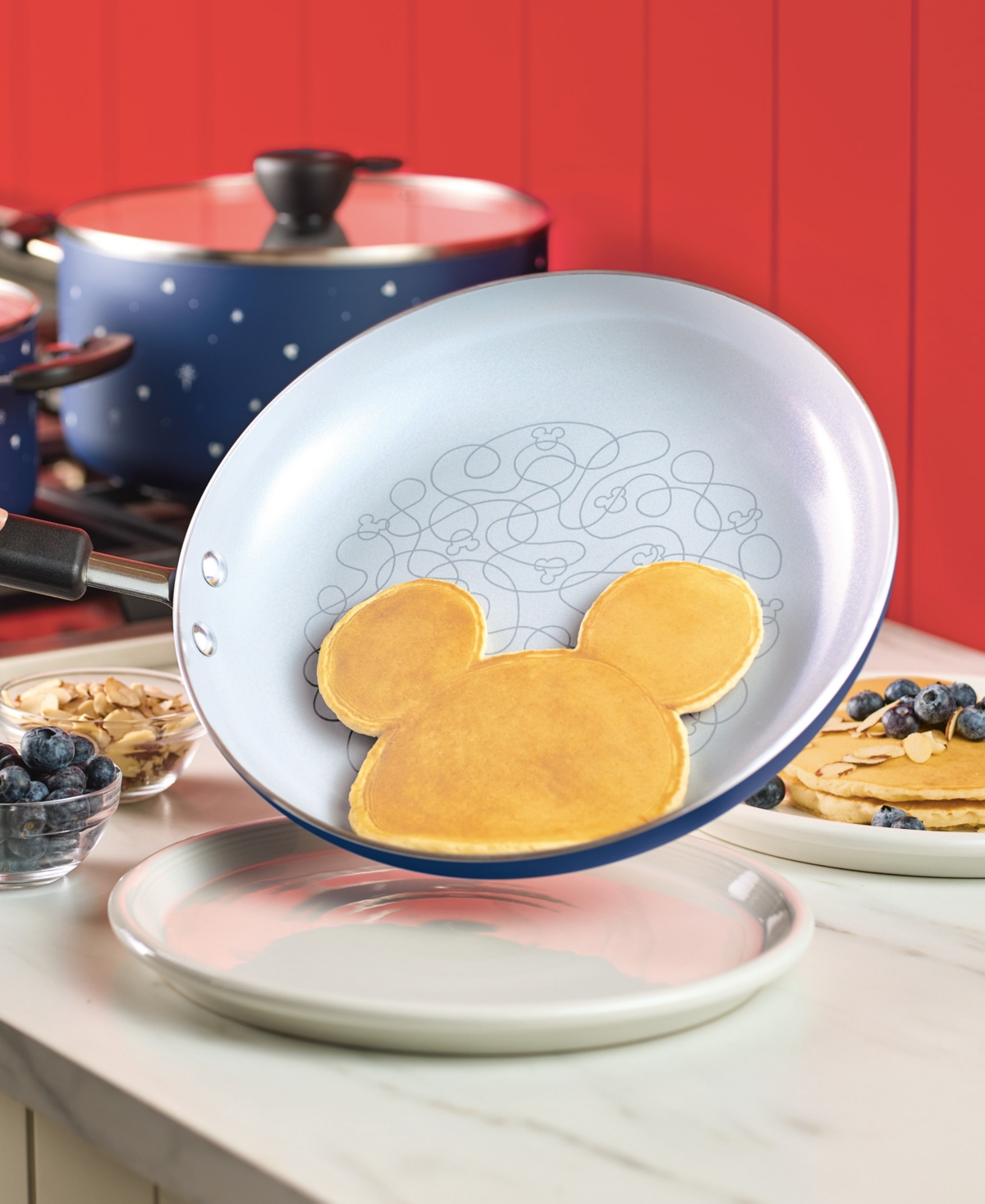 Farberware Disney 7-pc. Ceramic Nonstick Cookware Set In Blue