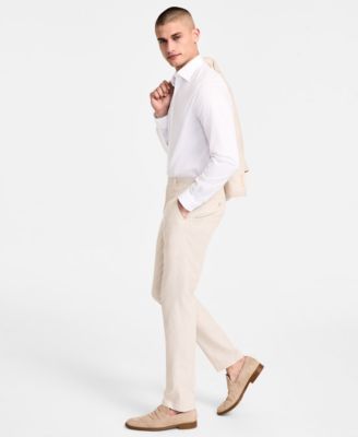 Men's Slim-Fit Linen Suit Pants, Exclusively at Macy's
