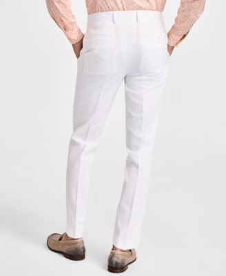 Мужские облегающие льняные брюки от костюма Bar III, эксклюзивно в Macy's