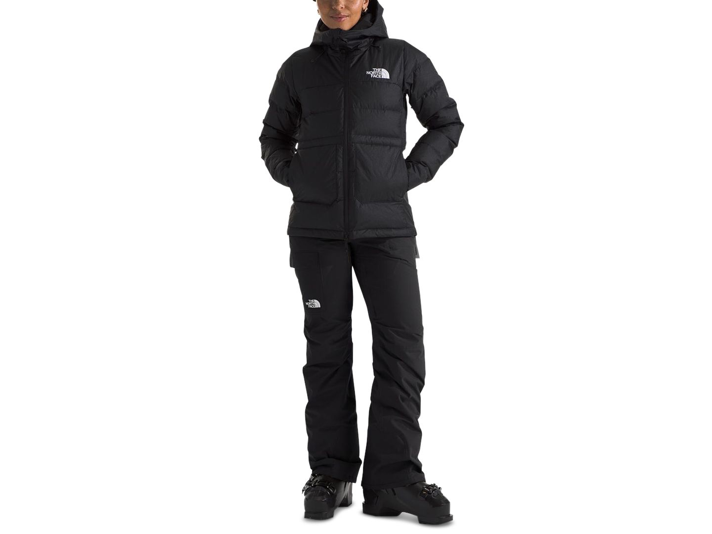 Женский комбинезон The North Face Freedom Printed Bib Overalls, цвет: Чёрный — фото 2