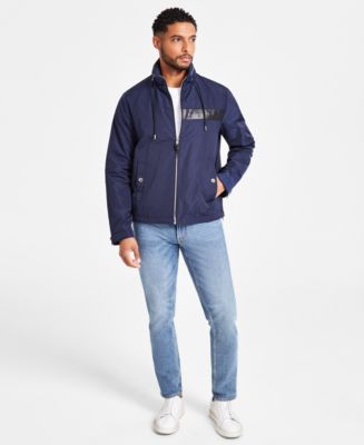 【送料&関税込】Moorer Lightweight Short-sleeved Hooded Jack Moorer Lightweight Hooded Jacket | Blue | FARFETCH GE